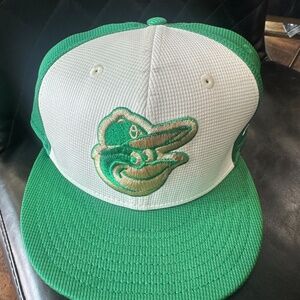 New Era Green and White St Patrick's Day Baltimore Orioles Cap (Size 7 3/4)